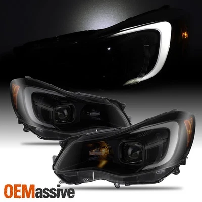 Faros proyectores transverstrek Subaru Impreza 16 2012-2016 ahumados con tubo LED DRL Foto 1 de 4