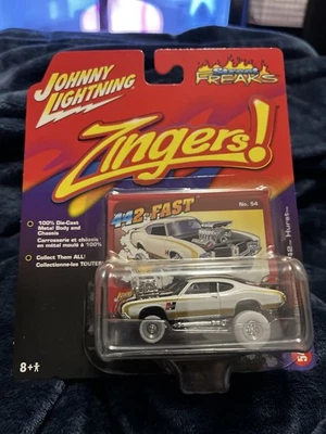 Johnny Lightning 1:64 ’72 Oldsmobile 442 Hurst Zingers! 442-Fast WL MOC Foto 1 de 4