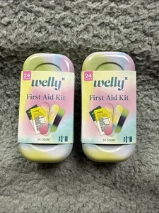 Lote de 2 - Kit de viaje vendaje de primeros auxilios Welly para niños - Lavado de color - 24ct - Imagen 1 de 6