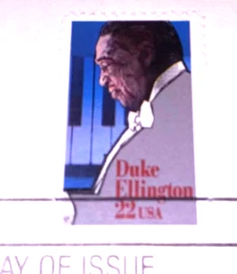 Duke Ellington - Jazz - Performing Arts - 1986 22kt Golden Replica Stamps - Picture 1 of 4