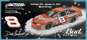 2001 Dale Earnhardt Jr Budweiser Talladega Win versione corsa azione NASCAR 1/24 - Foto 1 di 9