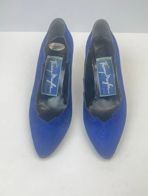 Tacones azules vibrantes Thierry Mugler para mujer talla 6,5 Foto 1 de 4