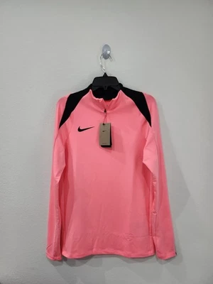 Camiseta deportiva Nike Strike Dri-FIT Pnk/Negro 1/2 cremallera para hombre talla mediana delgada FN2403-628 Foto 1 de 4