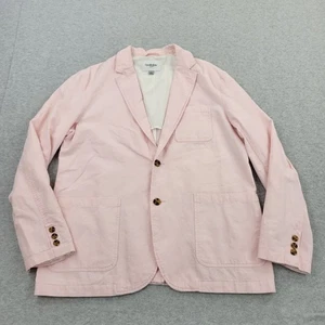 Goodfellow & Co Linen Blazer Mens Large Pink Pockets Suit Jacket Sport Coat - Picture 1 of 9