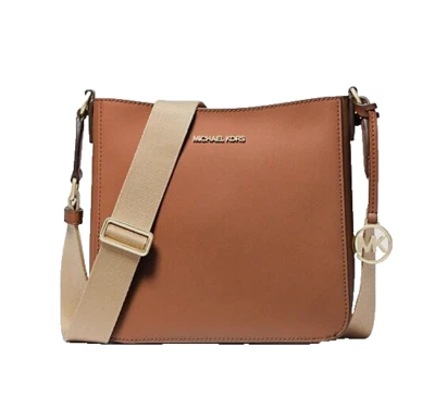 New Michael Kors Jet Set Travel Small Messenger Bag Faux Leather Luggage - Image 1 of 4