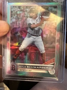 2022 Topps Crome Sonic Kyle Schwarber⚡️AQUA PINK REFRACTOR #d/199⚡️Red Sox - Imagen 1 de 1