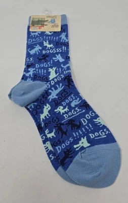 ¡Calcetines Q azules para perros! Calcetines para mujer talla 5-10 nuevos con etiquetas Foto 1 de 4
