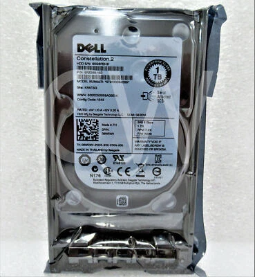 9W5WV Dell ST91000640SS CONSTELLATION 1TB 7.2K RPM 6Gbps 2.5"Hard Drive W/R Tray - Image 1 of 4