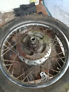 1968 Yamaha Yr1 350 rear rim with sprocket hub - Picture 1 of 3