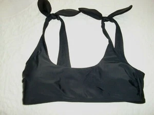 WOMEN'S~XHILARATION~BLACK~ADJUSTABLE STRAPS~BIKINI TOP BRA~SWIMWEAR size M~CUTE~ - Picture 1 of 5