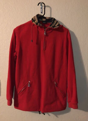 Bogner Quarter Zip Pullover Fleece Top Red XSmall USA - Image 1 of 4