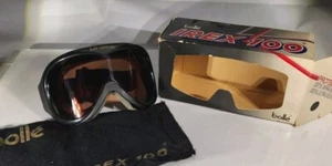 Vintage BOLLE IREX 100 SKI SNOWBOARD GOGGLES Made in FRANCE W/BOX AND BAG - Picture 1 of 6