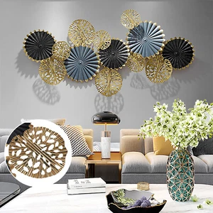 3d Wall Art Metal Wall Art Hanging Sculpture Home Décor Leaf Metal Wall Decor - Picture 1 of 12