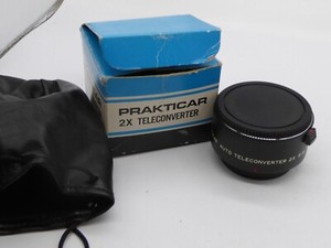 Genuine Prakticar PB 2X Auto Tele-Converter Praktica B200 BC 1 BMS 35mm SLR BM T