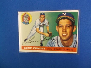 1955 Topps Baseball # 81 Gene Conley VG-EX - Imagen 1 de 2