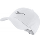 Nike Essential Swoosh Logo Mens Hat White 1Size Adjustable Baseball Style Cap