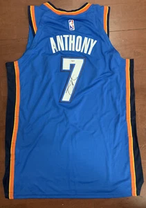 Carmelo Anthony Signed Autographed OKC Thunder Jersey PSA DNA COA - Picture 1 of 3