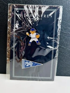 Ralph Lauren Fragrances Polo 67 Pin Lapel Baseball Bear & 67 Flag Pennant (2pcs) - Picture 1 of 3