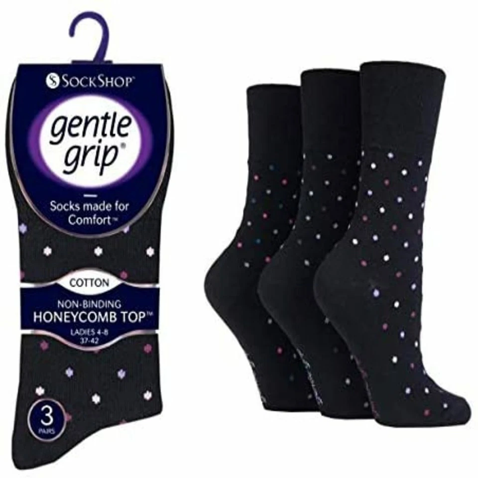 CALCETINES DE NÚCLEO NO ELÁSTICOS DE AGARRE SUAVE PARA DAMA UK 4-8 Foto 1 de 4