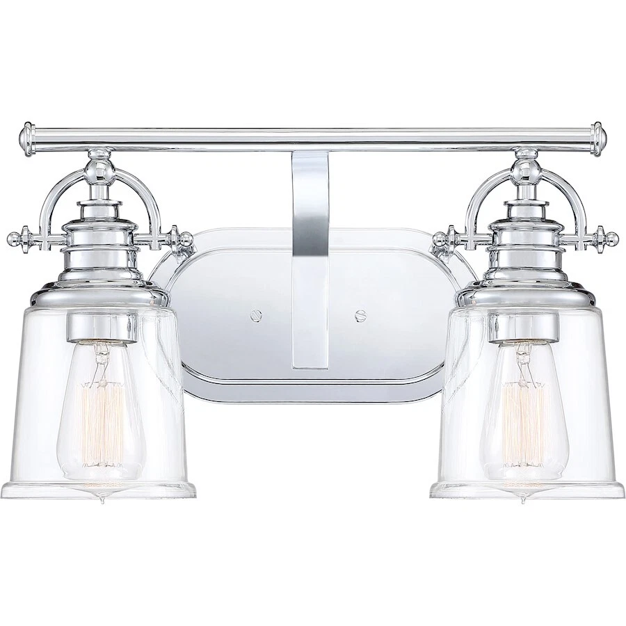 Quoizel Grant Bath 2 Light, Polished Chrome - GRT8602C - Image 1 of 1