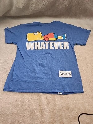 Camiseta Juvenil Los Simpson Azul Bart Simpson Cualquiera Talla L 10/12 Foto 1 de 4