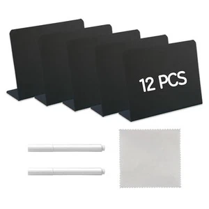 12 Pcs Mini Chalkboard Signs 4"x3" Food Labels for Party Buffet Food Signs fo... - Picture 1 of 7