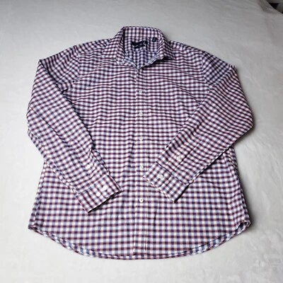 Camisa Tommy Hilfiger Slim Botones Para Hombre Talla L Grande 34/35 Multicolor Manga Larga Foto 1 de 4