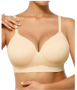 Women No Underwire Bras Seamless Comfortable Bra Supportive Bralette Full Cov... - Picture 1 of 6