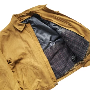 Bomber Jacket Faux Suede Removable Liner Jos A Bank Men's XXL - Picture 1 of 11