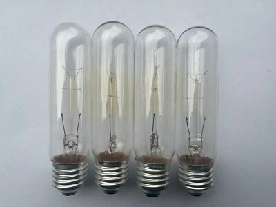 4 Clear 15W Tubular Bulbs for Aquariums, Cabinets and More - Image 1 of 3