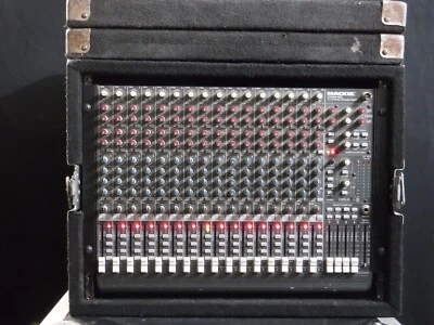 16 - CHANNEL MACKIE CR1604-VLZ MIXER. 8U GRUNDORF TRAVEL RACK CASE. - Image 1 of 4