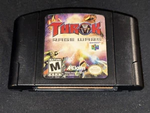 Turok Rage Wars (Nintendo 64, 1999) Cleaned Tested Authentic N64 - Picture 1 of 5
