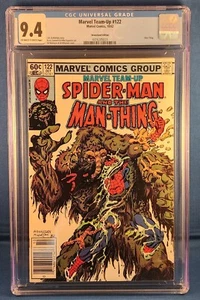 Marvel Team-Up Spider-Man & Man-Thing #122 CGC 9.4 1982 edición quiosco - Imagen 1 de 2