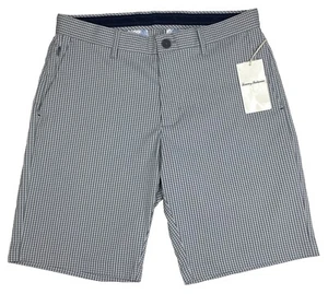 Uomo Tommy Bahama Ace Fairway Plaid Corto 32 Grigio Carbonio NUOVO Asciugatura Rapida BELLO - Foto 1 di 6