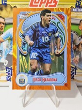 Diego Maradona Orange Tango 23/25 Topps Argentina Filleted 2023 