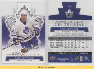 2017 Upper Deck Toronto Maple Leafs Centennial Blue Die-Cut Kyle Wellwood #85