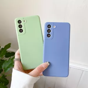 Phone Case For Samsung Galaxy S24 S23 S22 S21 A54 A53 Soft Silicone Matte Cover - Picture 1 of 13