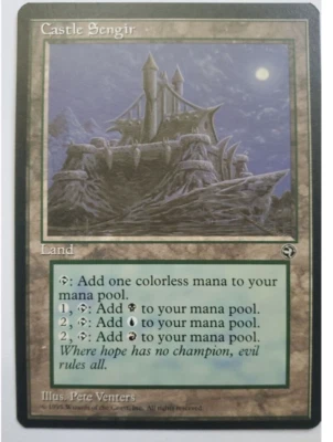 MTG Magic The Gathering Castle Sengir Land Card 1995 Homelands - Image 1 of 2