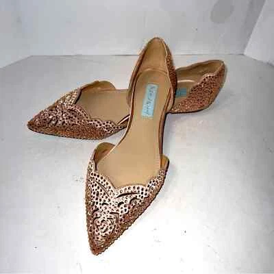 Zapatos planos de boda BETSY JOHNSON Lucy con joyas 6,5 Foto 1 de 4