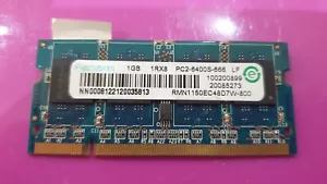 1GB Ramaxel (1x 1gb) sodimm DDRII RAM MEMORY DDR2 -1Rx8 PC2-6400s-666 LF laptop - Picture 1 of 4