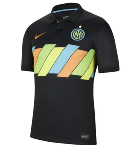 Nike Herren Inter Mailand Milan Auswärts 3rd Away Trikot Schwarz Gelb Größe S - Bild 1 von 2