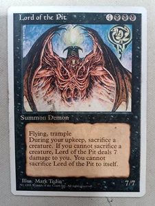 Lord of the Pit - LP - Magic the Gathering MTG - Fourth Edition (4ED)) M-510 - Picture 1 of 2