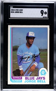 O-Pee-Chee Jorge Bell 1982 SGC 9 como nuevo - Imagen 1 de 2