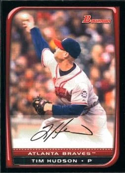 Tim Hudson 2008 Bowman бейсбол - #109 - Atlanta Braves - Изображение 1 из 2
