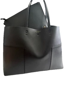 Tory Burch Block-T - Beuteltasche schwarz Leder mit Beutel gebraucht, in einwandfreiem Zustand - Bild 1 von 24