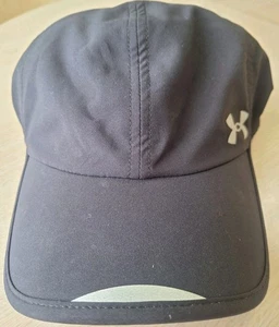 Under Armour Cap Hat Strap Back Women Adjustable Black Ultra Light Run Tennis - Picture 1 of 9