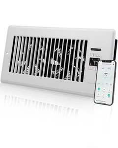 Super Quiet Register Booster Fan for 6" x 12" Register Holes, Smart Register ... - Picture 1 of 8