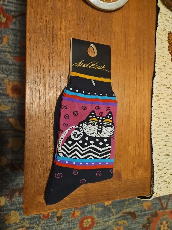 Calcetines Laurel Burch Cat nuevos con etiquetas Foto 1 de 3