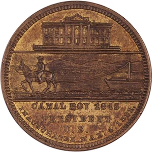 Medallón publicitario James Garfield Canal Boy to President 1881 TC-555432 - Imagen 1 de 2