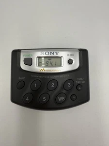 Sony Walkman SRF-M37V Portable AM/FM Weather Band Radio w Belt Clip TESTED - Picture 1 of 6